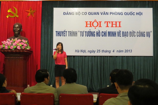 Thi thuyết trình “Tư tưởng Hồ Chí Minh về đạo đức công vụ